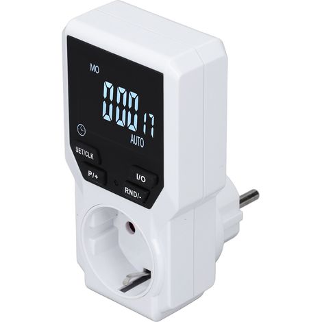 Minuterie numérique pour prise de courant intérieure, interrupteur temporisé pour cuisine ou maison, prise UE 230 V (1/5)