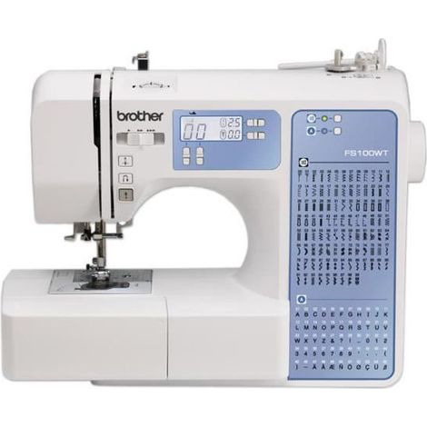Machine à coudre 100 points – Vitesse 850 points/minute – Écran LCD – Enfileur automatique – Table d'extension incluse – Brother