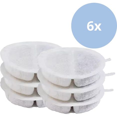 Cartouche filtrante à charbon actif pour fontaines à eau pour animaux, distributeurs d'eau pour chats et chiens, cartouche filtrante ronde courbe pour fontaine à eau pour chats (1/5)
