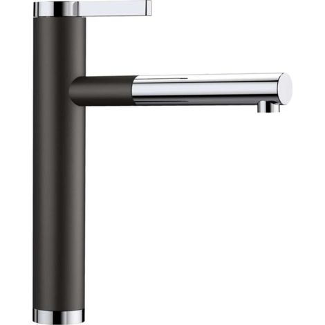 BLANCO 526171 Miscelatore da Cucina, Silgranit Nero/Cromo (1/3)