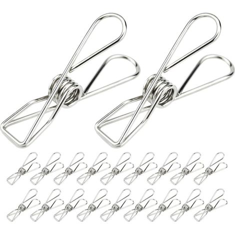 POPETPOP Lot de 20 pinces métalliques pour sachets chips (1/5)