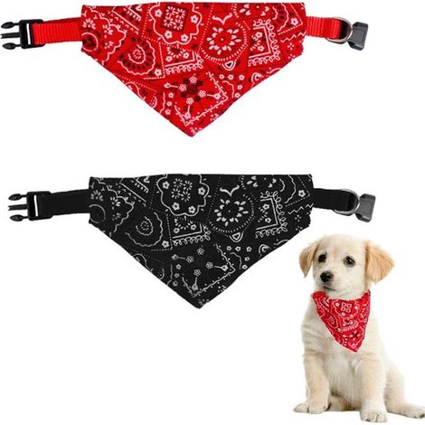 Bandane per animali domestici Dailygoods, alla moda e regolabili, per cani e gatti, confezione da 2 pezzi, per ogni occasione. (1/5)