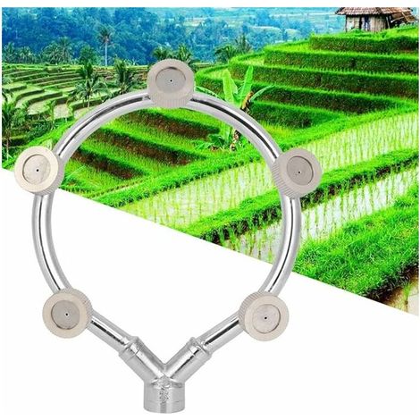 Buse de Tuyau d'eau, buse de Tuyau Pratique Durable et Durable en Acier Inoxydable, pour arrosage de Jardin de Refroidissement de terrasse de Balcon. (1/5)
