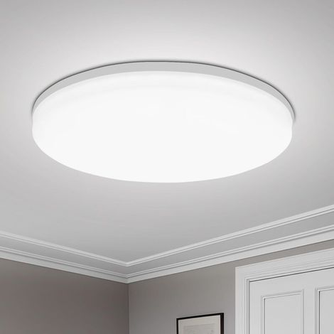 Plafonnier LED Rond 30 cm 48W – 4320 LM, Blanc Froid 6500K, Étanche IP40, Éclairage Intérieur et Extérieur pour Salle de Bain et Cuisine (1/5)