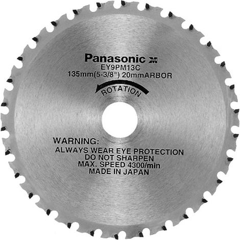 Lame Acier pour Scie Circulaire Ey45A2L - 135x20 mm/30 dents - D-Work (1/4)