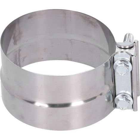 Collier de serrage d'échappement 5 pouces, joint à recouvrement en acier inoxydable pour silencieux, tuyau d'échappement et collecteur (1/5)