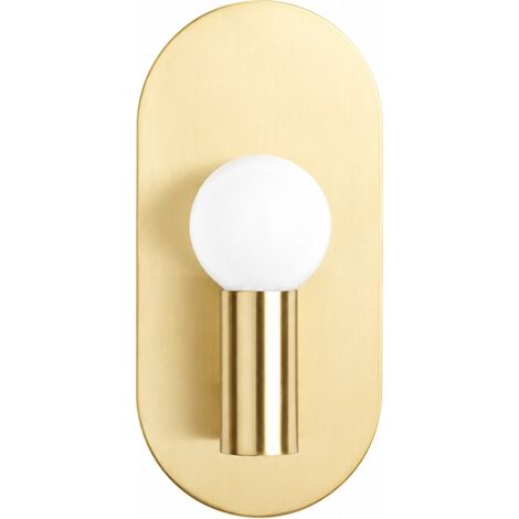 Applique sferica in ferro zincato, lampada da parete minimalista per hotel e club (lampadine non incluse). (1/4)