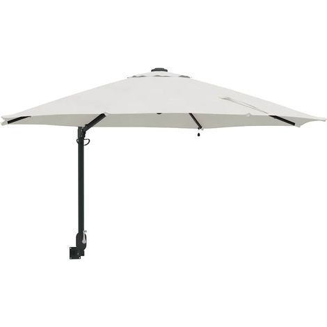Ombrellone da giardino moderno inclinabile 248 x 248 x 148 cm funzionale atmosfera accogliente poliestere color sabbia 020058642