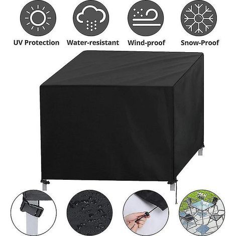Couverture de meubles de patio-420d Oxford tissu canapé table chaise couverture imperméable, meubles de patio de jardin extérieur couverture de protection solaire étanche à la poussière,60606 (1/5)