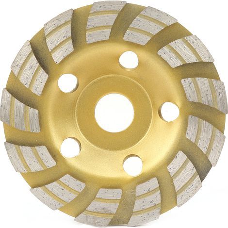 Broyeur à Béton, Machine de Bordure en Béton, Meule à Béton, Disque de Meule à Béton 125 22,2 Mm, Disque de Coupe de Meule à Segment de Diamant pour Béton, Marbre, Granit (1/5)