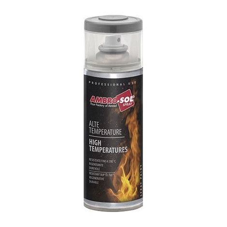 Peinture haute température - Ambro-sol - V400TEMP.5 - 400 ml - Transparent - Résistance jusqu'à 650°C