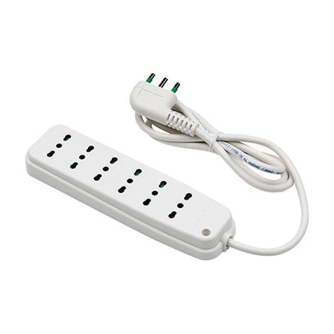 MULTIPRESA BIPASSO RETAIL FME - BIANCO POSTI 6 2P+T 16A n°XMMQ 3X10 MT 15- 2 pezzi
