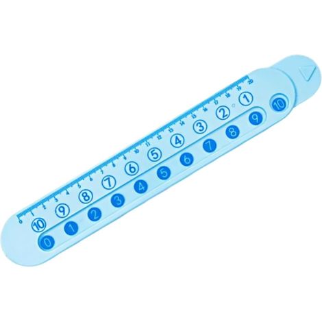 Règle mathématique de 20 cm avec échelle d'addition et (1/5)