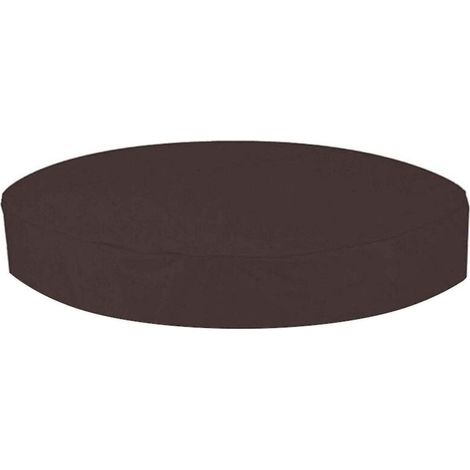 Runde, wasser- und staubdichte Abdeckung für Ihren Outdoor-Whirlpool – 190 x 30 cm – Kaffeebraun (1/5)