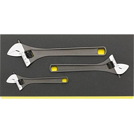 Stahlwille TCS 4026/3 Einmaulschlüssel-Satz in TCS ntrol Einlagen-System