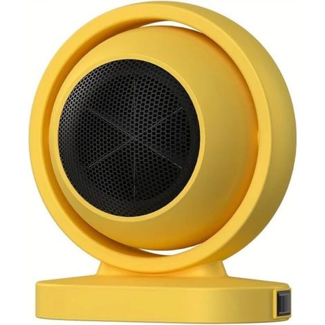 Mini compact and silent office radiator, floor heating for apartment, hotel, home, yellow (1/5)