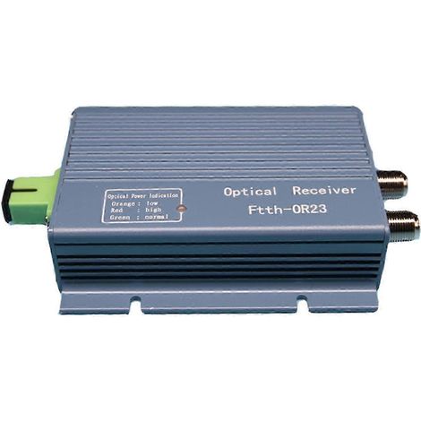 Récepteur optique CATV FTTH OR23B avec sortie de signal bidirectionnelle/puissance optique de -23 dBm (1/2)