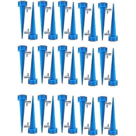 Bouteille d'irrigation goutte à goutte, lot de 30, arroseur automatique pour plantes, irrigation goutte à goutte, avec vannes de contrôle (1/4)