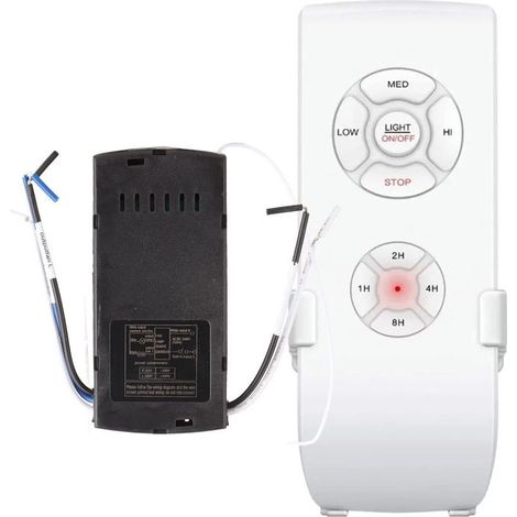 Kit de TéléCommande Universel Intelligent pour Ventilateur de Plafond, Bouton de Commande séparé, Bip, Facile à Installer, avec Gamme (1/5)