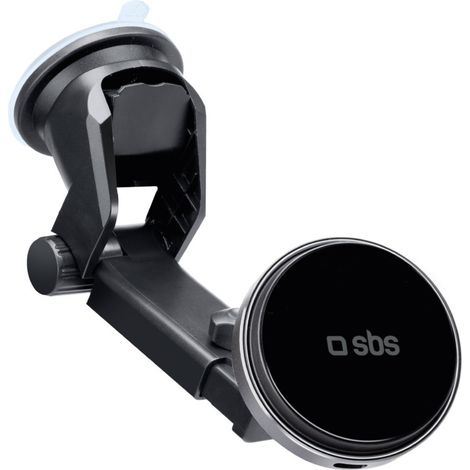 Soporte telescópico para smartphone con cargador inalámbrico MagSafe para parabrisas y salpicadero - negro (1/5)