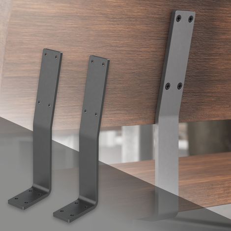 ML-Design 2 Stück Rückenlehnenhalterung, Grau, aus Stahl, 345x90x50 mm, Bankrückenlehne Banklehne Rückenlehne zum Anschrauben, Metall Rücklehne Halterung Profil für Sitz-Bänke, Betten & Stühlen (1/5)
