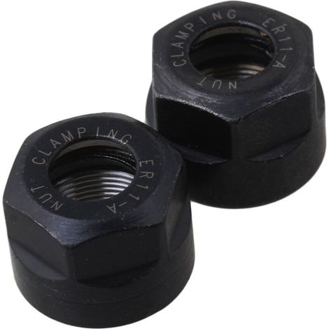 2 pièces ER11 A type pince de serrage écrou CNC tour de fraisage M14x0.75mm (1/3)