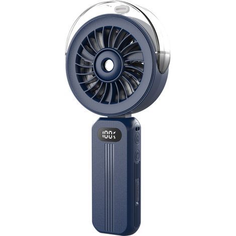 Ventilateur brumisateur portable à porter autour du cou – idéal pour les voyages en extérieur (bleu, 118×47×225mm) (1/5)