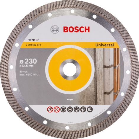 Bosch – Disque diamant 230 mm – Alésage 22,23 mm – Coupe précise pour béton et matériaux durs – Longue durée de vie