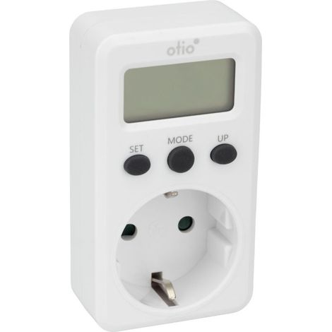 Schuko-Stromverbrauchsregler – Weiß – Otio – Schuko-Stromverbrauchsregler – Weiß – Otio (1/5)