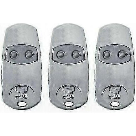 Télécommandes de remplacement pour portails, lot de 3, code fixe, fréquence 433,92 MHz