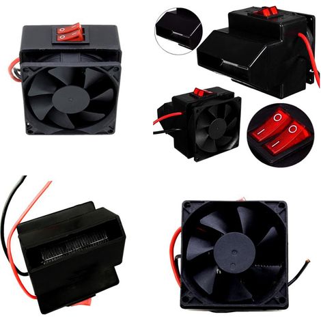 GARRYFIZH Ventilateur de chauffage de voiture 12-24 V 300 W, dégivreur de pare-brise, désembueur chauffant pour véhicules, camping-cars, SUV (1/5)