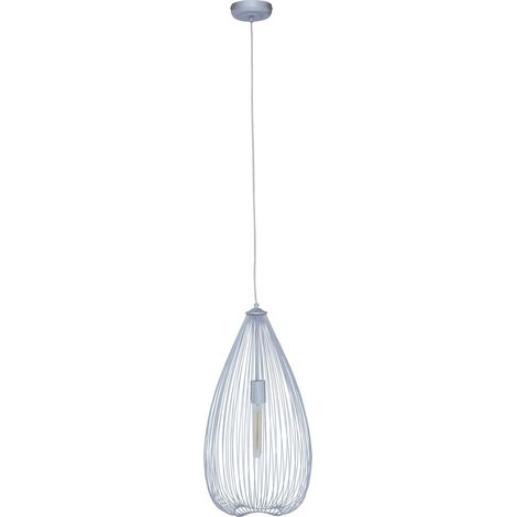 Interiors by Premier Sleek Teardrop Silver Pendant Light, Effortlessly Maintained Down Light Wall, Contemporary Ceiling Light (1/5)