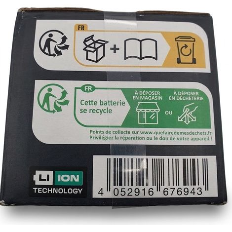 PARKSIDE - Batterie rechargeable - 12V 2,5Ah - Technologie Li-Ion - Haute performance +25% - Voir photos (1/3)