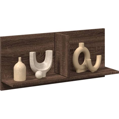 Wandschrank 70x16,5x30 cm Braun Eichen-Optik Holzwerkstoff