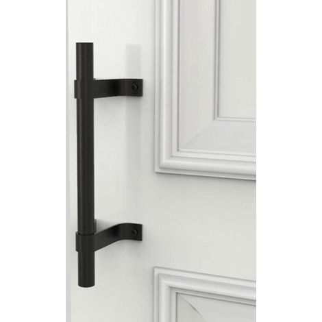Poignée de Porte, Matériel de construction Construction Coulissante de Grange Vintage Tirer pour le Matériel de Meubles d'armoire de Placard(Noir)