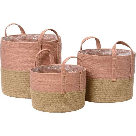 Cesta in juta rosa Media (1/2)