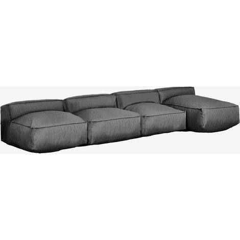 Divano modulare chaise longue a 4 pezzi per giardino Dojans SKLUM            