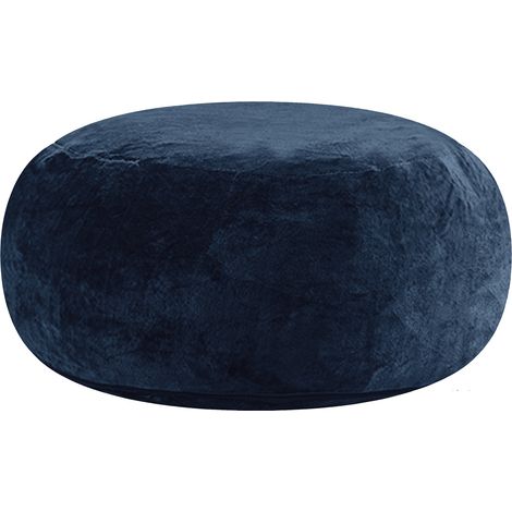 Sitzsack-Sessel 100 x 100 x 50 cm Blau aus Schaumstoff, Zusatzsofa für Erwachsene OKWISH (1/5)