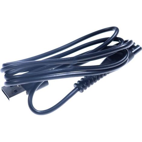 Câble usb pour épilateur – Rasoir – Tondeuse – 300008500071 – Compatible PHILIPSQP453030, S788758 (1/2)