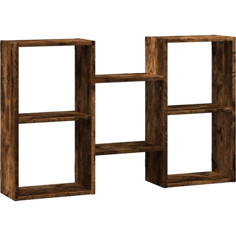 vidaXL Mensola a Muro Rovere Fumo 96x18x60 cm in Truciolato (1/5)