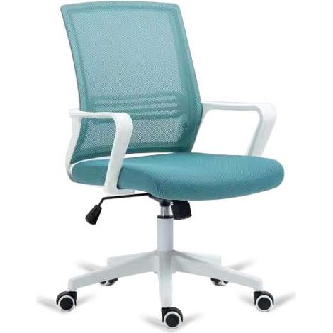 Silla de oficina Epi altura regulable acabado turquesa. 58cm(ancho ) 92/102cm(altura) 56cm(fondo) (1/2)