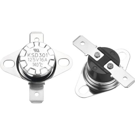 2pcs KSD301 Thermostat 140°C/284°F Interrupteur à Disque Réglable (1/4)