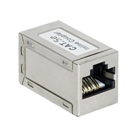 Accoppiatore per cavo Ethernet Cat.5e STP con 2 prese RJ45 (1/2)