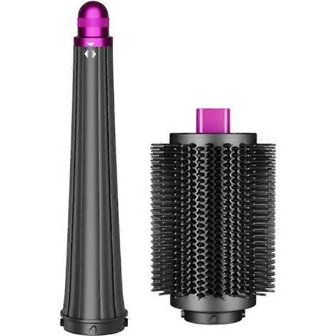 Brosse ronde volumisante large, embouts coniques longs de 2 à 3,5 cm, compatible avec les fers à friser HS01, HS05 et HS08 (accessoire B). (1/5)