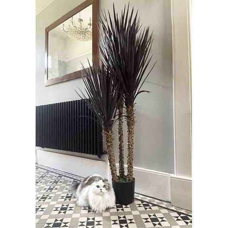 155cm Artificial Yukka Tree Plant Spiky Tree UV Resistant Red / Brown (1/5)