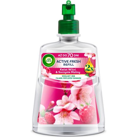 018345 Ricarica Air Wick Active Fresh Fiore di ciliegio e lamponi succosi 228 ml (1/5)