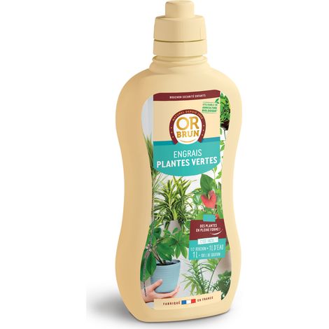 OR BRUN Engrais Plantes Vertes - 1L - Favorise La Croissance - Fabriqué En France - Utilisable En Agriculture Biologique OBRECLPLINTER1 (1/5)