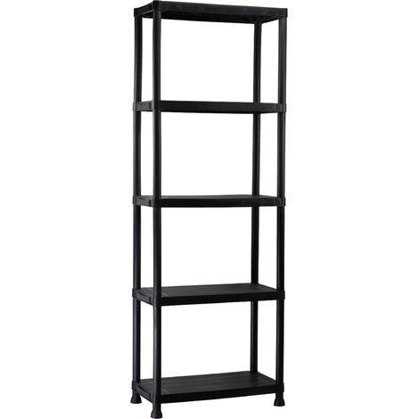 7house Harzregal mit 5 Regalböden, Tragkraft 125 kg, 61 x 31 x 171 cm