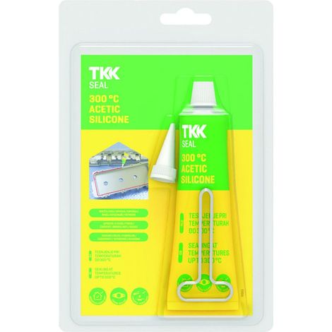 Silicone alte temperature tekasil acetat 300°c - ml.60 rosso - 4 bl