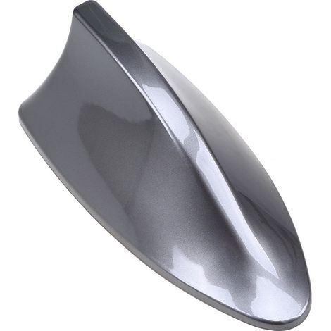 Antenne courte universelle d’autoradio, réception optimisée des signaux FM, AM et DAB. Accessoire de remplacement adapté à la majorité des véhicules automobiles (gris) (1/5)